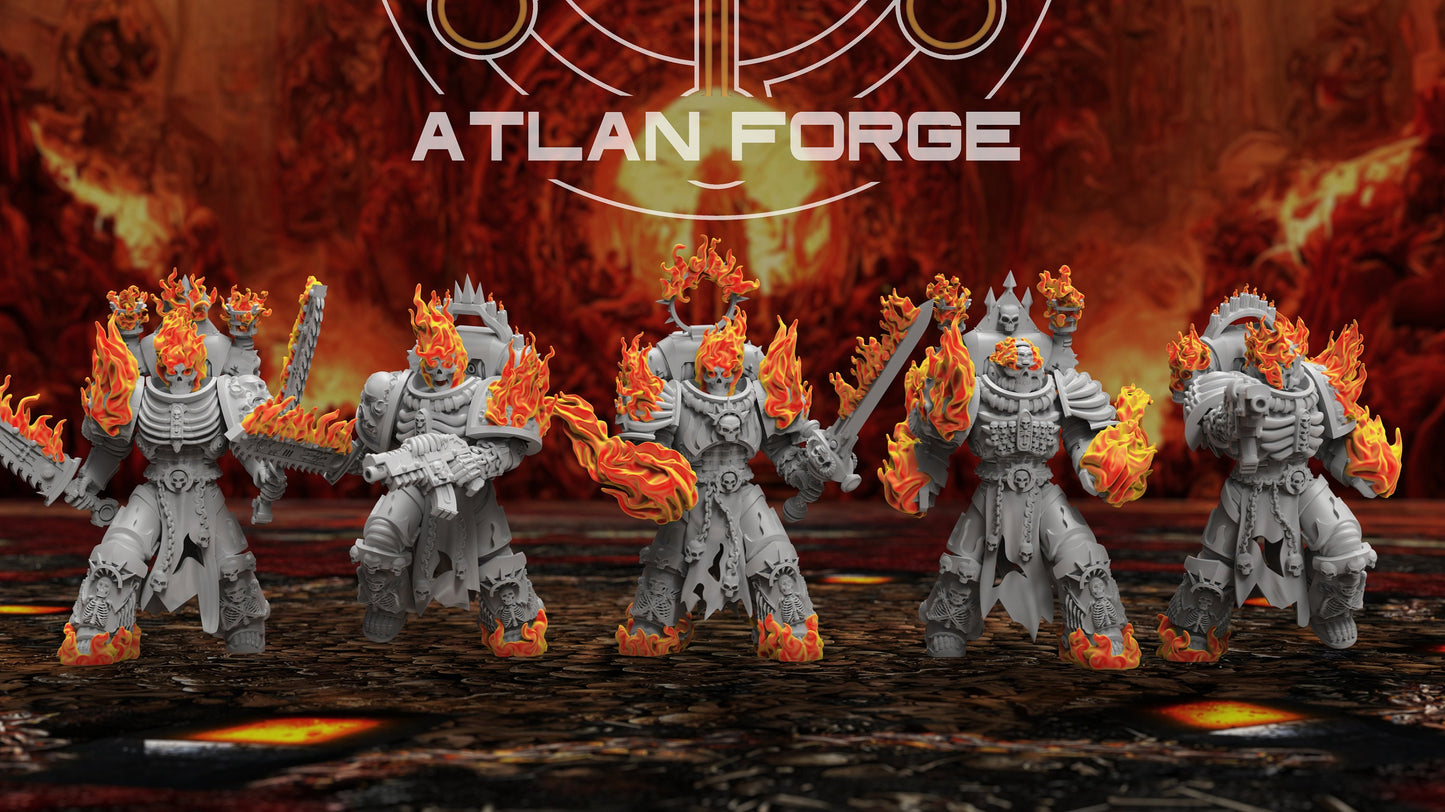 Hades Burning Legion - Melee (5-Unit Set) by Atlan Forge